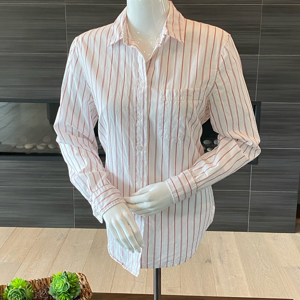 H&M Pin striped long sleeved dress blouse